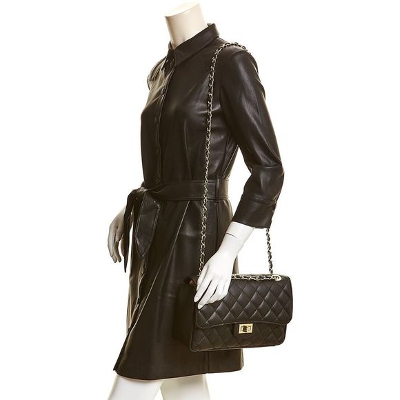 Italian Leather Bags Markese Leather Shoulder Bag Black Poshmark